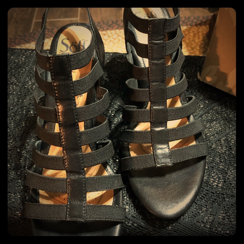 Black Barstow Wedges